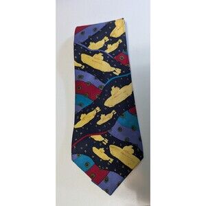 The Beatles Apple Corps Limited Yellow Submarine Silk Tie Vintage (146)